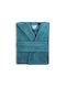 Waverly Kids Bathrobe Green Blue State Hooded