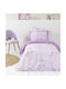 Nima Kids Sheets Set Single Cotton Lilac 170x255cm 3 Pieces