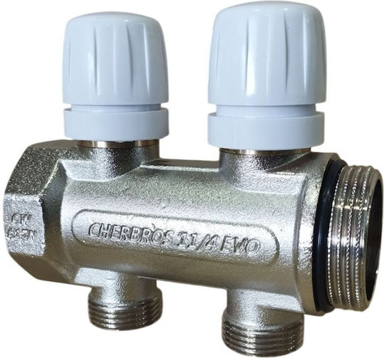 Συλλέκτης Evo 1 1/4" 2 Οπών Ίσιος Cherbros