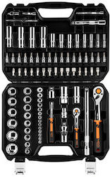 Neo Tools 10-060 Ratschen- und Steckschlüssel-Set 86 Stück Neo Tools 10-060 Ratschen- und Steckschlüssel-Set 86 Stück
