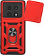 Mayaxess Ring Case Redmi Note 15 5g Sliding Camera Cover Red