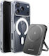 Swissten Magsafe Iphone 17 Pro Max Pack Dual-material Case 5000 Mah Powerbank Transparent