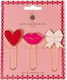 Love Büroklammern Set 3 Stück Designworks Ink