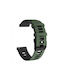 Λουράκι Silicone Dual Color Xiaomi Watch 5 Army Green Black