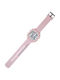 Digital Women's Watch 45mm Battery with Pink Rubber Strap
