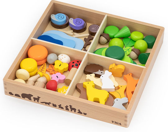 Viga Toys Παιχνίδι Κατασκευών Ξύλινo για Παιδιά 3+ Ετών