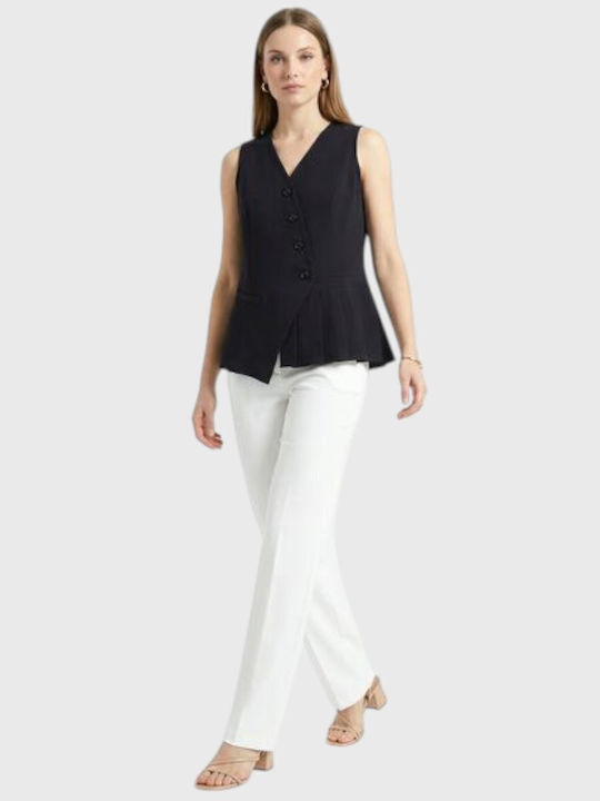 Anna Raxevsky Damen Stoffhose Schwarz