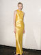 Summer Dress for Wedding - Christening Yellow
