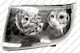 Carro Front Headlight H7 Daylight Depo Suitable Vw Crafter 2006-2017 2e/2f 2e1941006 Right 1 Piece