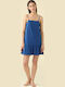 Noidinotte Summer Women's Nightgown Blue