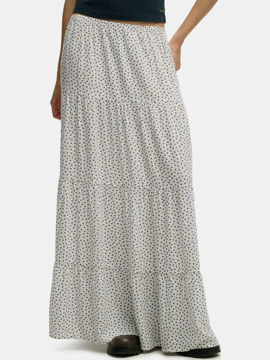 Superdry Ovin Maxi Φούστα Λευκή