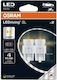 Osram Крушки за автомобил W21/5W LED Жълти 12V 1.9W 2 броя