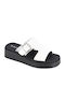 Γυναικεία Σανδάλια Flatforms Λευκά