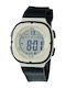 Lasika Digital Men's Watch 40mm Battery with Black Rubber Strap