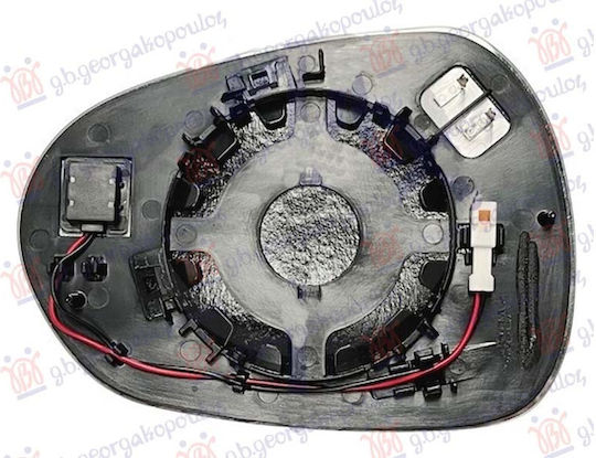 Carro Heated Mirror Glass Blis Convex Suitable Alfa Romeo Giulia 2015 952 71779368 Right 1 Piece