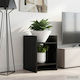 vidaXL Wooden Black Plant Towers 30x30x40 cm 2 ...