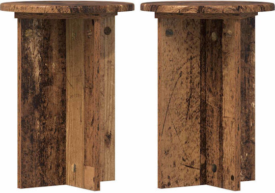 vidaXL Ανθοστήλες Ξύλινες 29.5x29.5x40εκ. 2τμχ