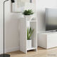 vidaXL Дървени Цветарници Бели 30x30x80см 2бр