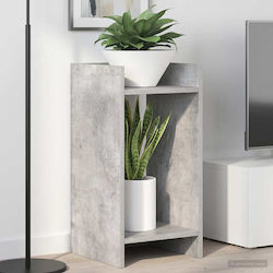vidaXL Wooden Gray Plant Tower 30x30x60 cm