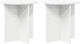 vidaXL Wooden Plant Towers White 40x40x40cm 2 P...