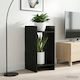 vidaXL Turn De Plante Din Lemn Negru 30x30x60 cm