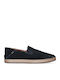 Leder Herren Mokassins in Blau Farbe