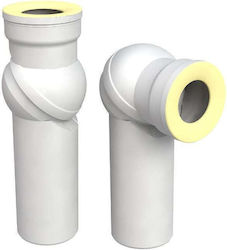 Folding Toilet Elbow Pipe Ø80-100/110mm