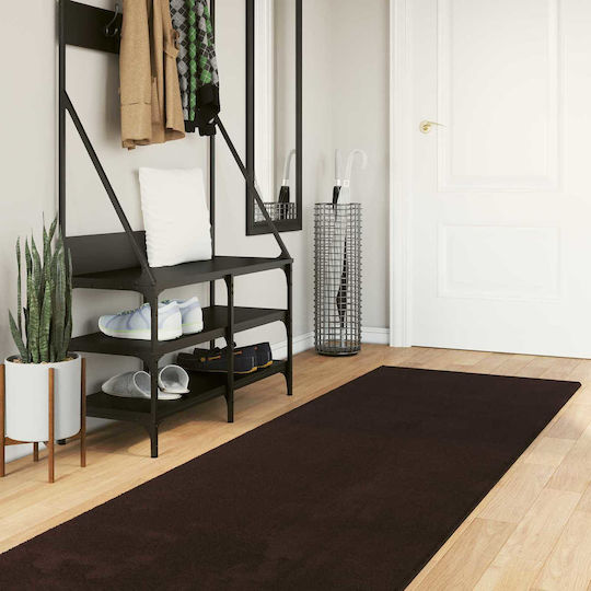 vidaXL vidaXL Wohnzimmer Teppich Rechteckig Braun 300x80cm