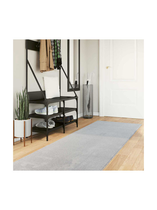 vidaXL Huarte Αντιολισθητικό Χαλί Ορθογώνιο Γκρι 400x80cm