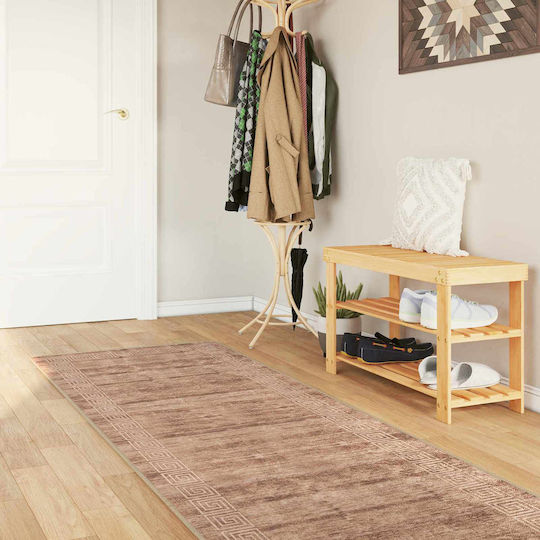 vidaXL Marsa Rutschfester Wohnzimmer Teppich 80x250cm Weiß vidaXL Marsa Rutschfester Wohnzimmer Teppich 80x250cm Weiß