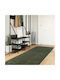 vidaXL vidaXL Rutschfestes Rechteckiges Wohnzimmer Teppich Mit Fransen Dschungel Grün 1000x80cm
