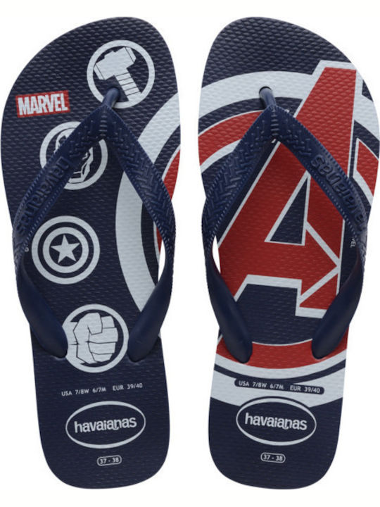 Top Marvel Logomania Herren Flip-Flops Blau
