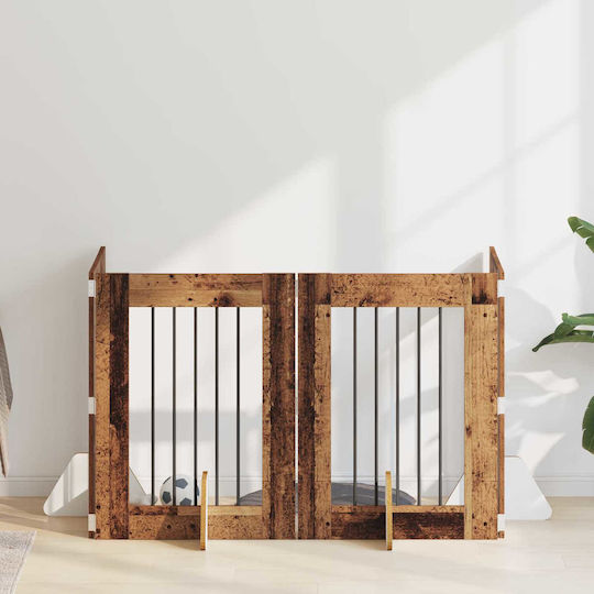vidaXL Dog Door in Brown Color 60 x 80 x 80 cm