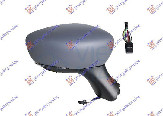 Carro Electric Heated Electric Folding Painted Car Side Mirror with Signal Sensor and Blis 12 Pin A Quality Convex Glass Suitable for Renault Clio Iv 2013-2016 Bh Kh 963018590r Right 1 Pc