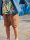 Kids Shorts Bermudas Fabric Brown