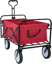 vidaXL System for Lifting / Pulling Loads Collapsible for Load Weight up to 200kg in Red Colour