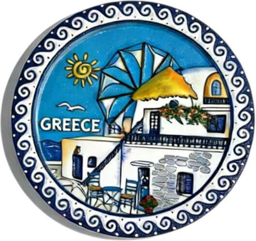 Tourist Souvenir Decorative Magnets Set 12 Pieces Greece 678537 678537