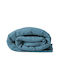 Steppdecke Einzel 150x200cm Petrol Blau