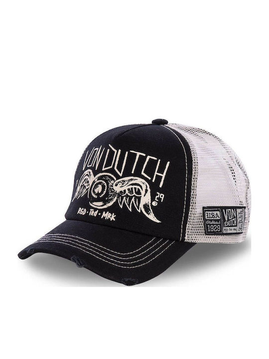 Flying Eye Trucker Black White Von Dutch