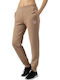 Wide Fleece Sweatpants Brown GA22502-Brown