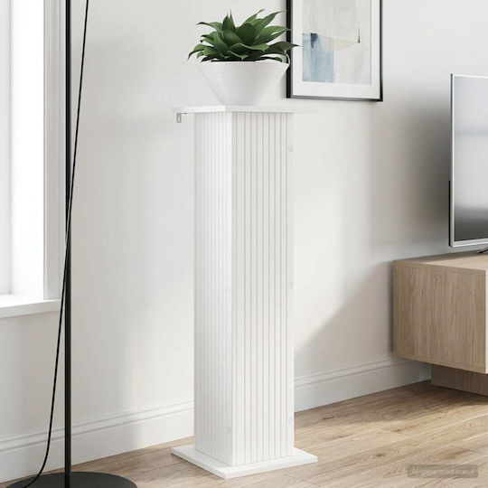 vidaXL Turnuri de Plante din Lemn Albe 30.5x30x100.5 cm 2 Bucăți