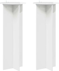 vidaXL Turnuri de Plante din Lemn Albe 40x40x10...