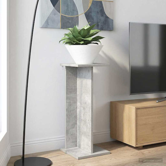 vidaXL Pflanzenturm Holz Grau 25x25.5x60.5cm 2 Stück