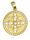 Pendant Kids Charm Double Sided with Chain Constantine Coin Gold 14K 52RK7760-P