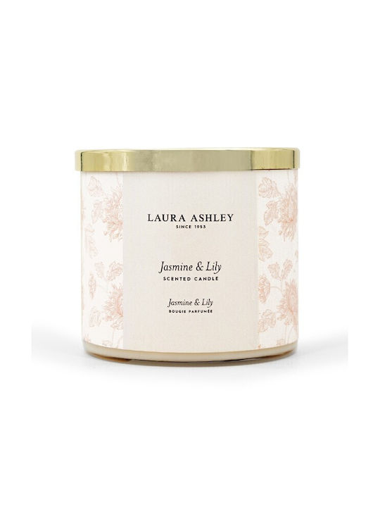 Laura Ashley – Kerzen – Kerze – Großes Gefäß 400 g – Jasmin & Lilie – A2259