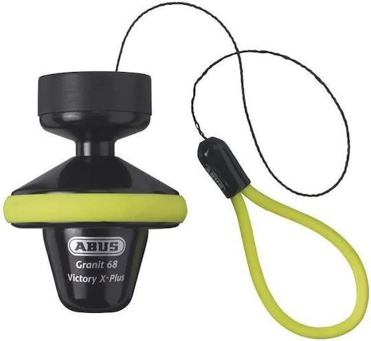 Abus Victory X-plus 68 Motorcycle Disc Brake Lock with 14mm Pin Diameter Yellow Colour