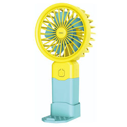 Mini Ventilator USB Rosberg R51760t 2W 8 Cm 38 Minute Autonomie 3 Viteze Eficient Energetic Galben Albastru Mini Ventilator USB Rosberg R51760t 2W 8 Cm 38 Minute Autonomie 3 Viteze Eficient Energetic Galben Albastru