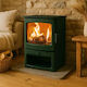 Charnwood Aire 7 Керамична Дървена Печка Зелена