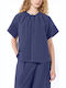 Short Sleeve Women's Shirt Blue