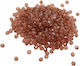 Perlen & Pailletten Kristalle 8mm 500g Braune Schokolade
